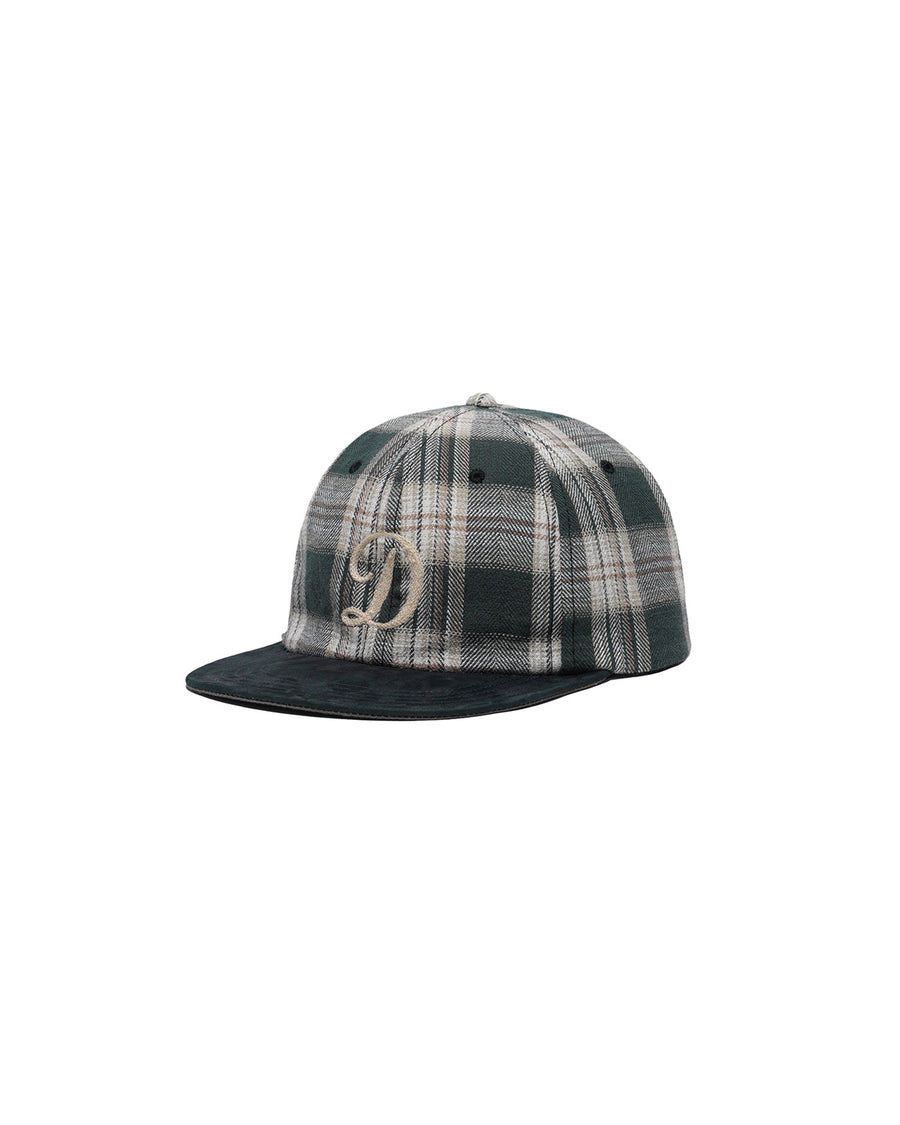 PLAID TWO TONE CAP - Black