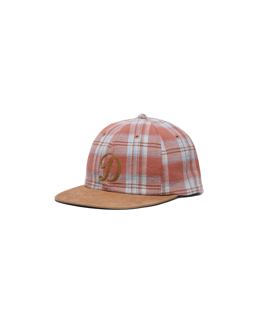 PLAID TWO TONE CAP - Red