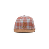 PLAID TWO TONE CAP - Red
