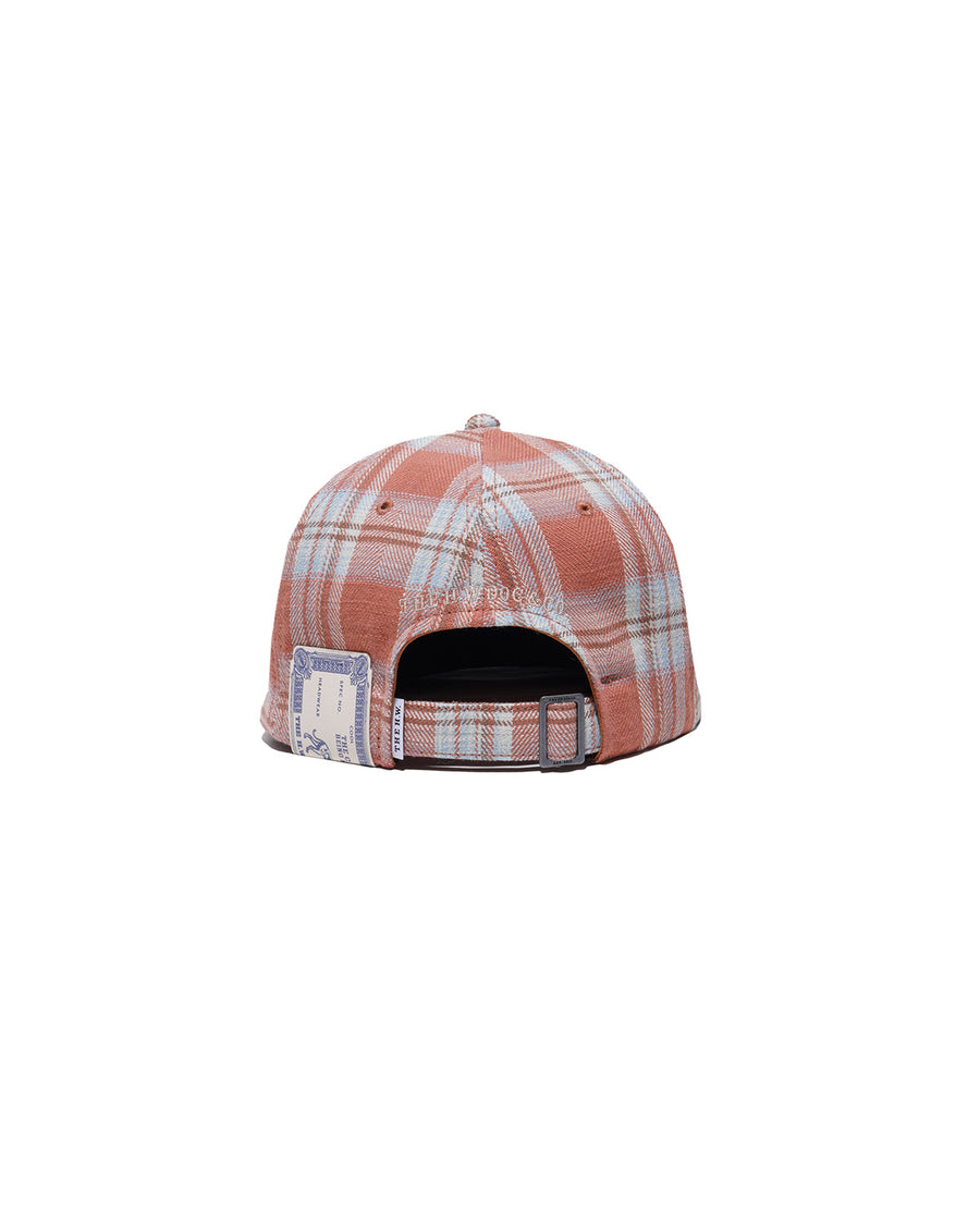 PLAID TWO TONE CAP - Red