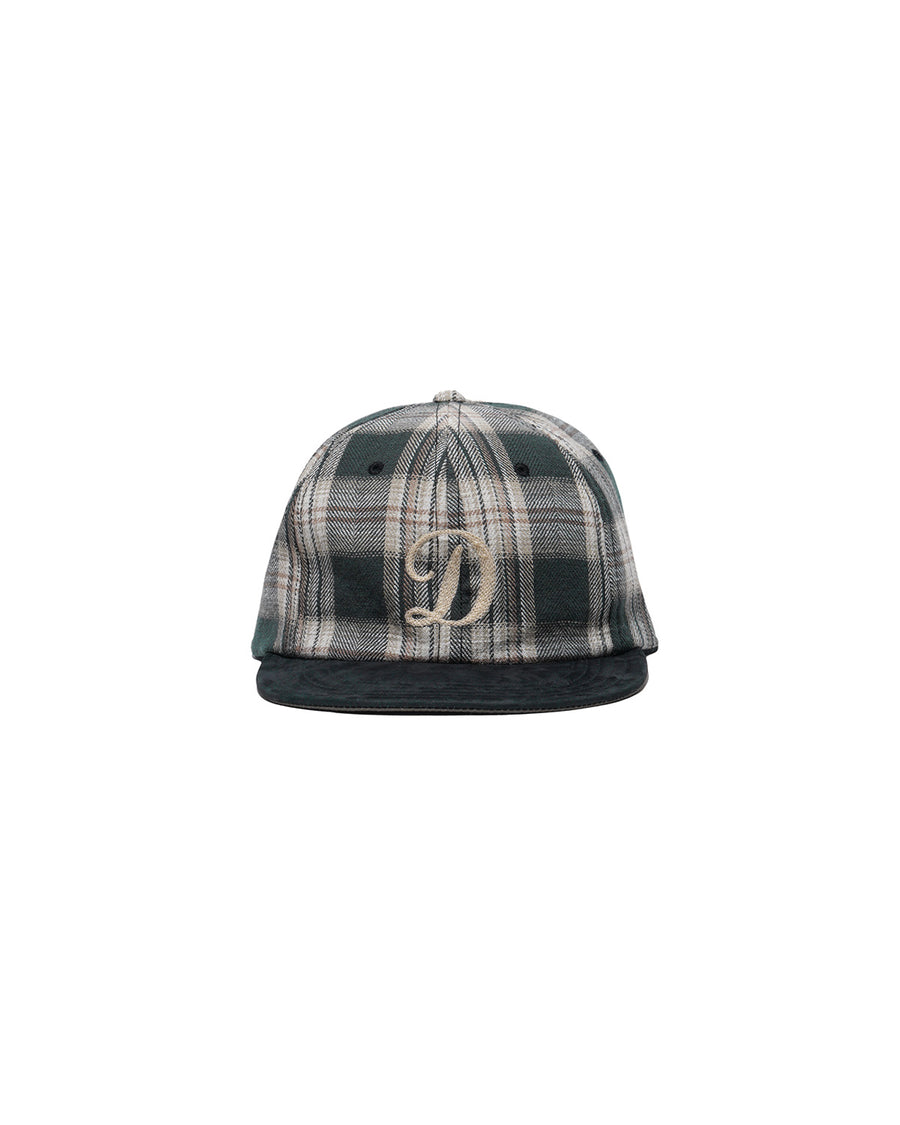 PLAID TWO TONE CAP - Black