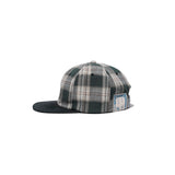 PLAID TWO TONE CAP - Black