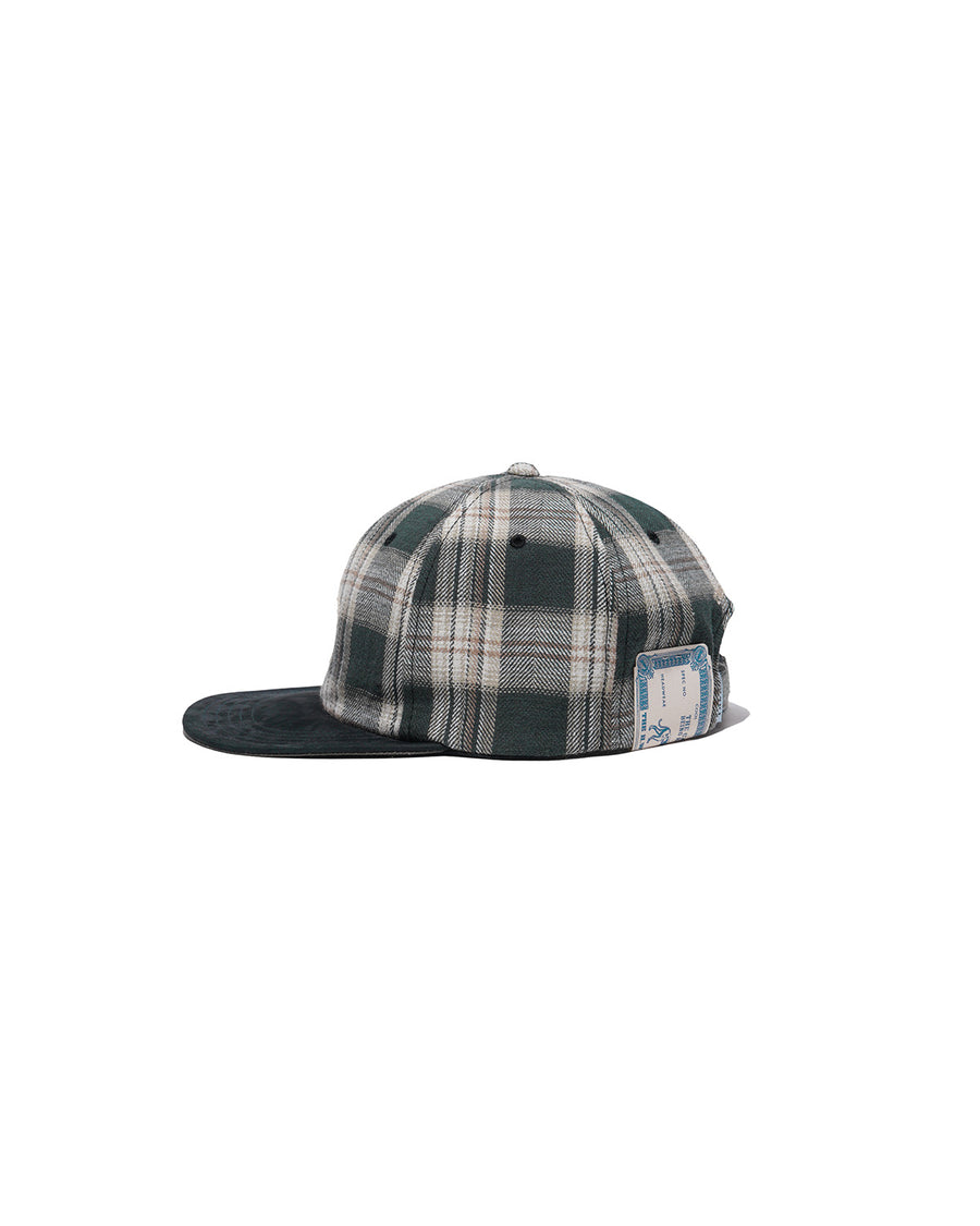 PLAID TWO TONE CAP - Black