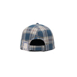 PLAID TWO TONE CAP - Navy