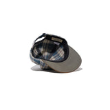 PLAID TWO TONE CAP - Navy