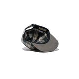 PLAID TWO TONE CAP - Black