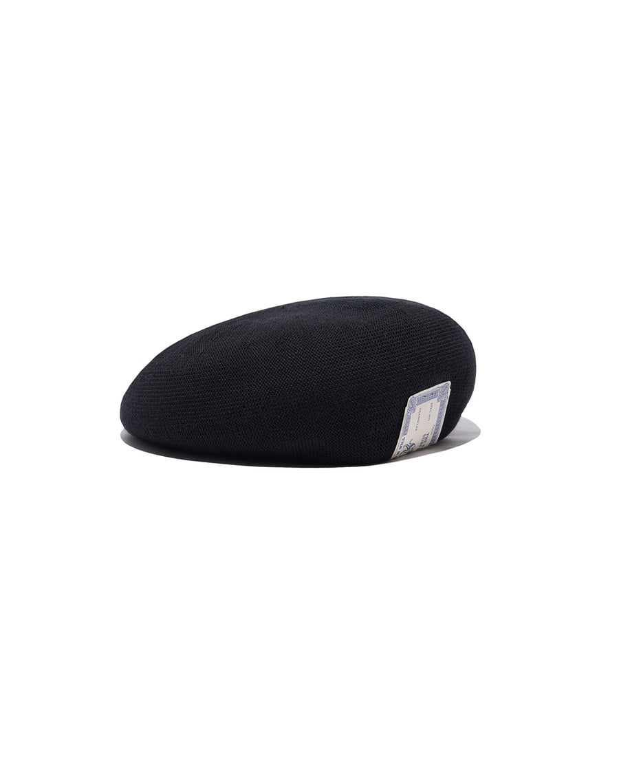 COTTON BASIC BERET - Black