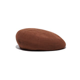 COTTON BASIC BERET - Brown