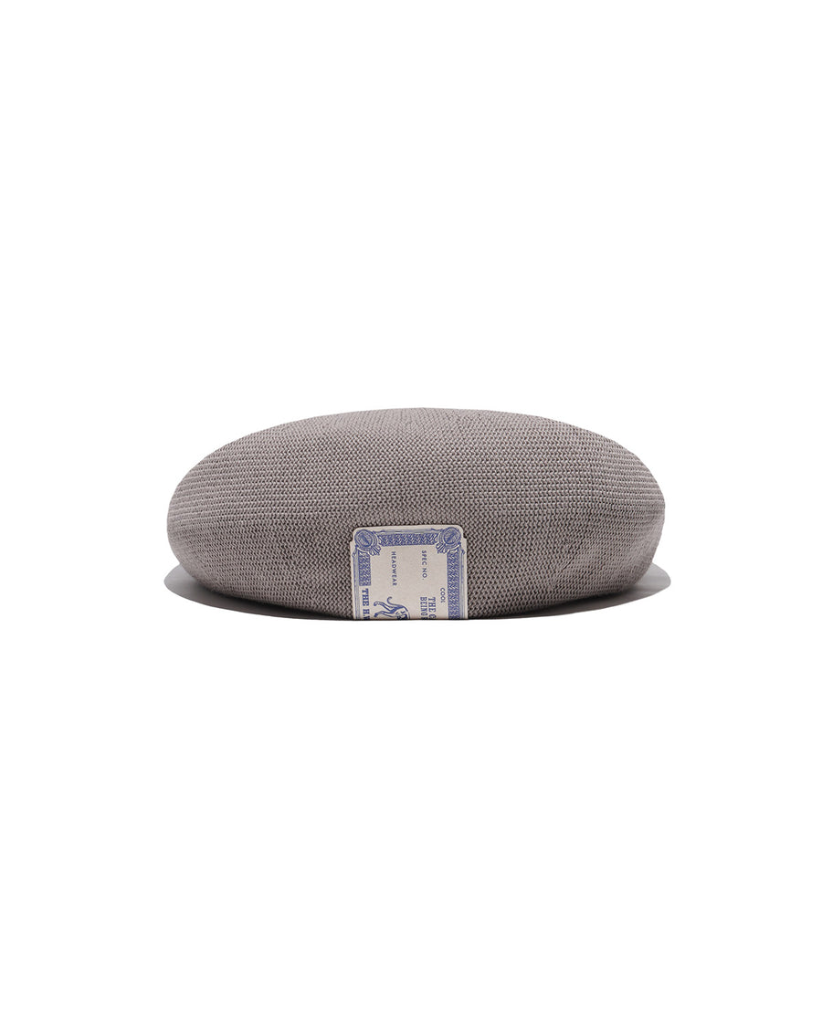 COTTON BASIC BERET - Gray