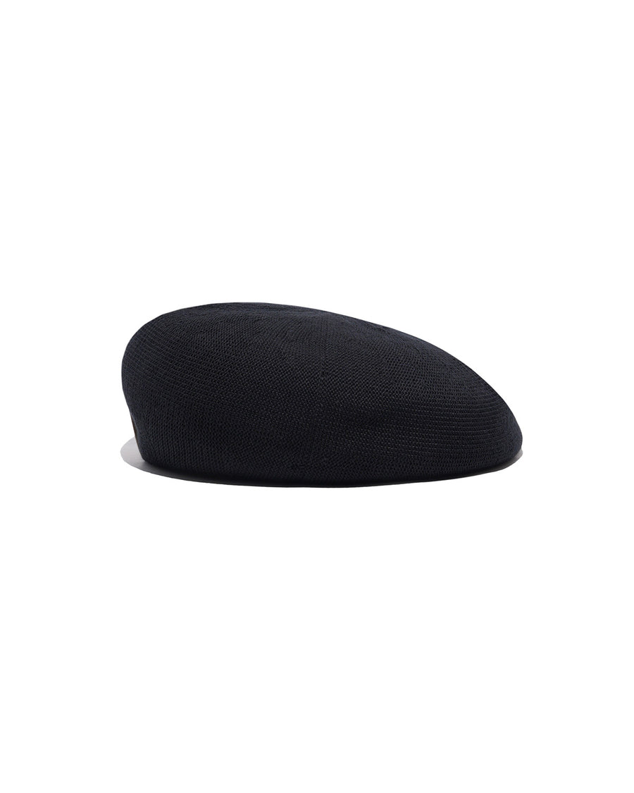 COTTON BASIC BERET - Black