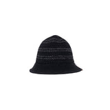 BORDER KNIT HAT - Black