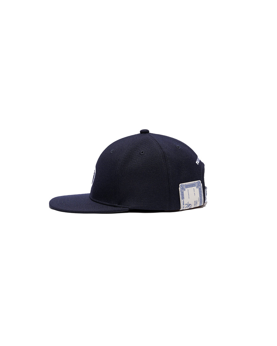 SUMMER WOOL BOX CAP - Navy
