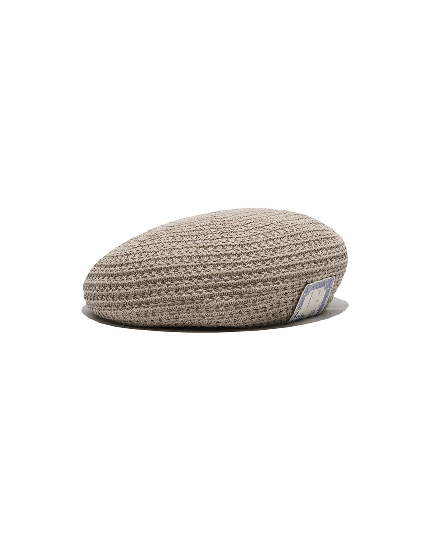 MESH BASIC BERET - Beige