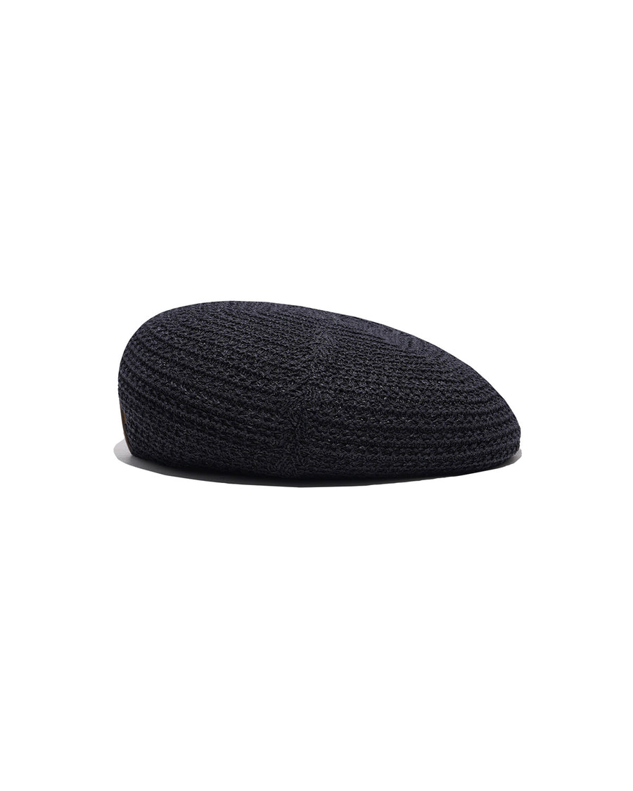 MESH BASIC BERET - Black