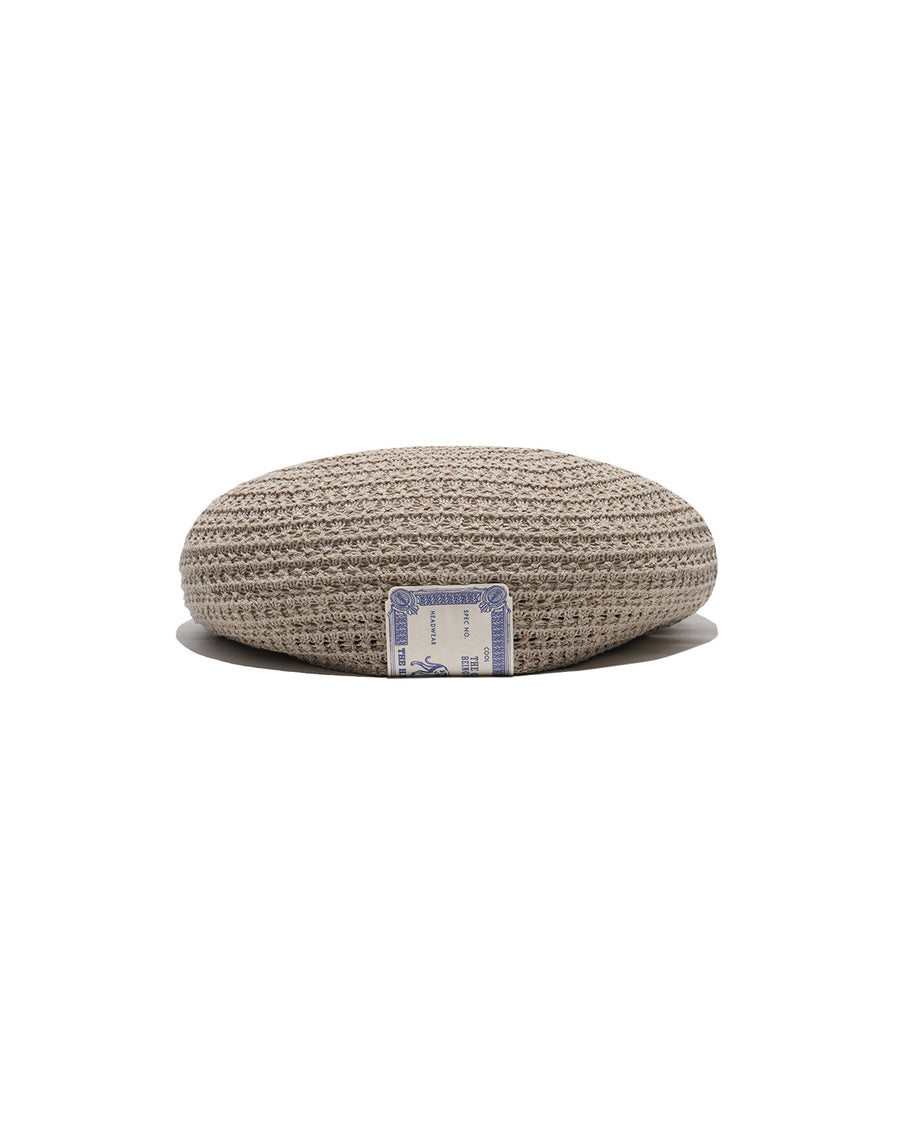 MESH BASIC BERET - Beige