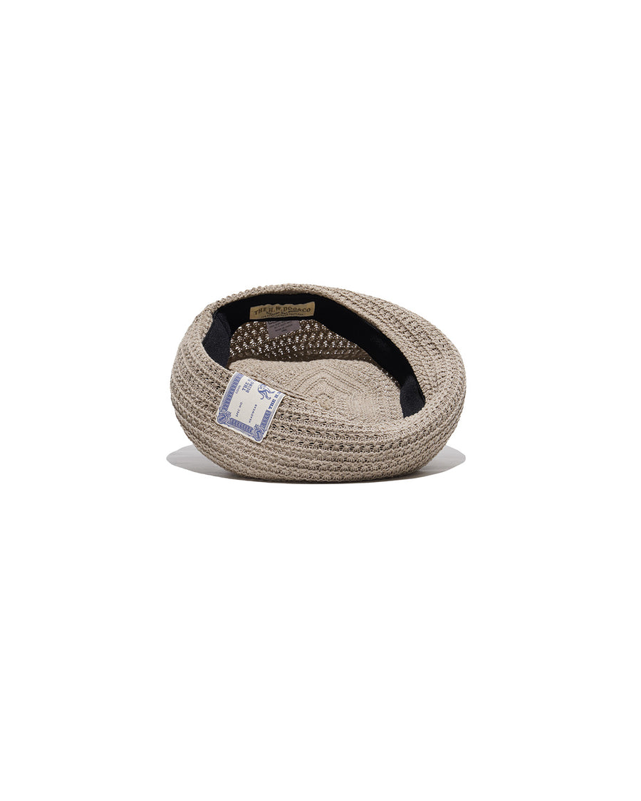 MESH BASIC BERET - Beige