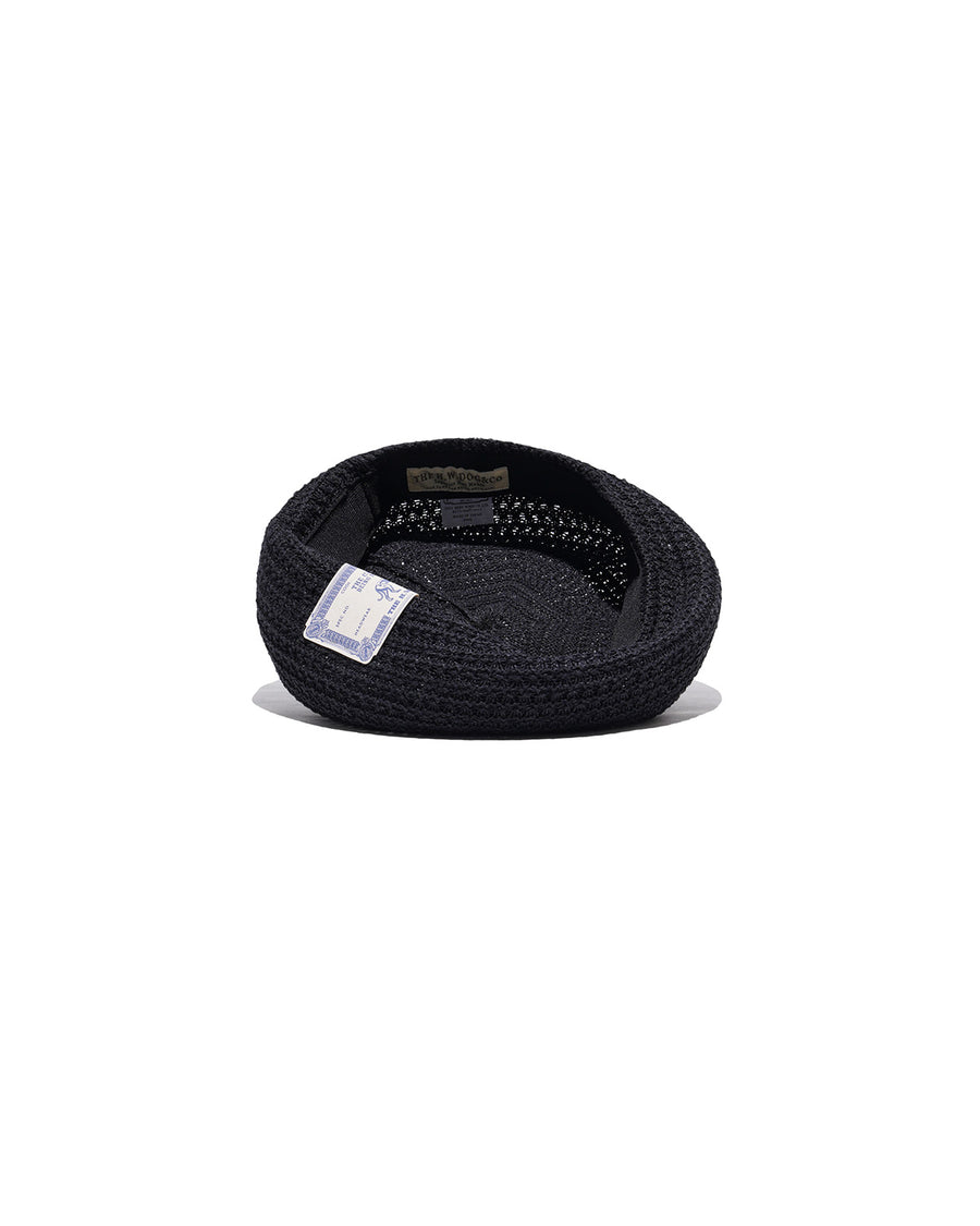 MESH BASIC BERET - Black
