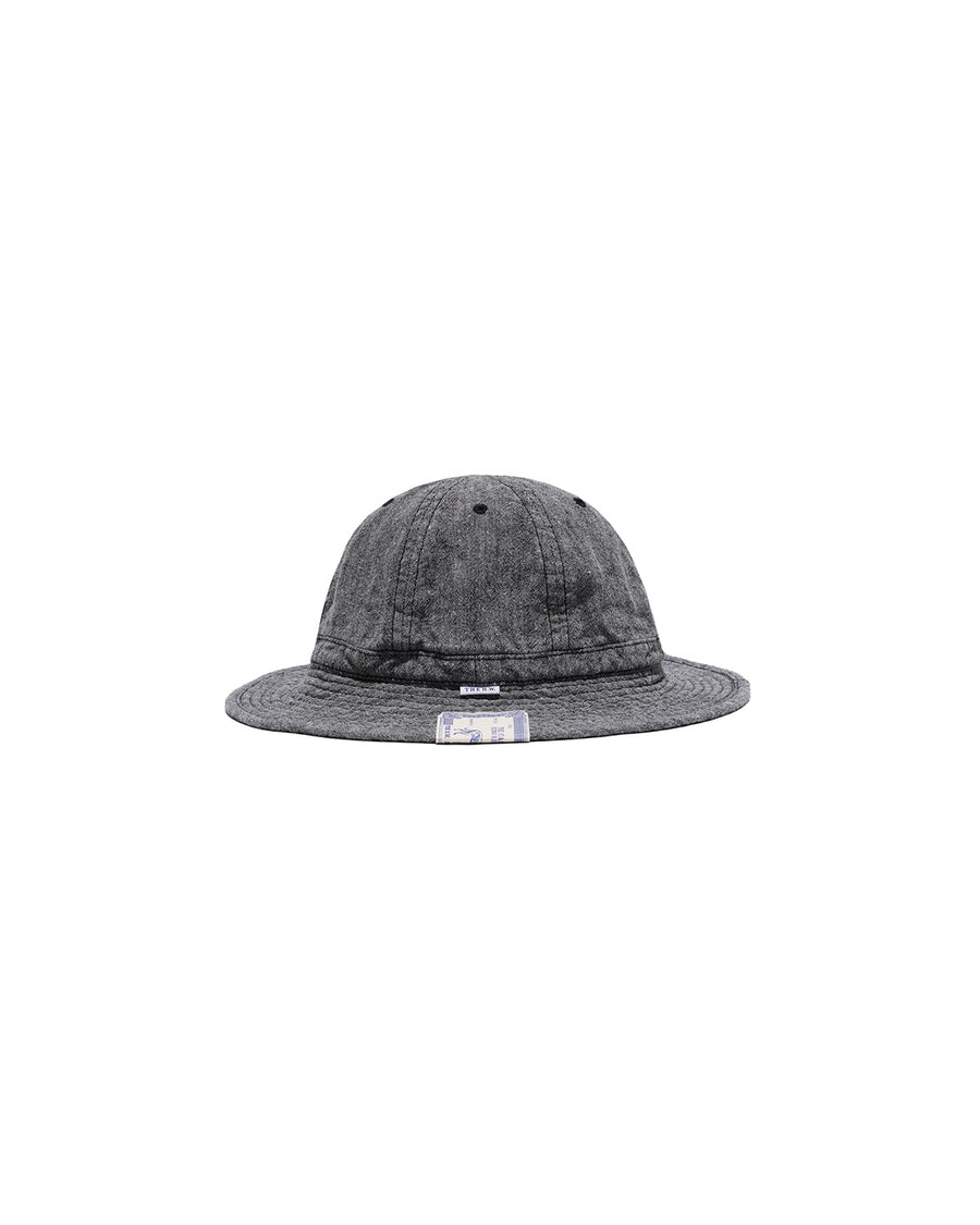 LINEN FATIGUE HAT - Black