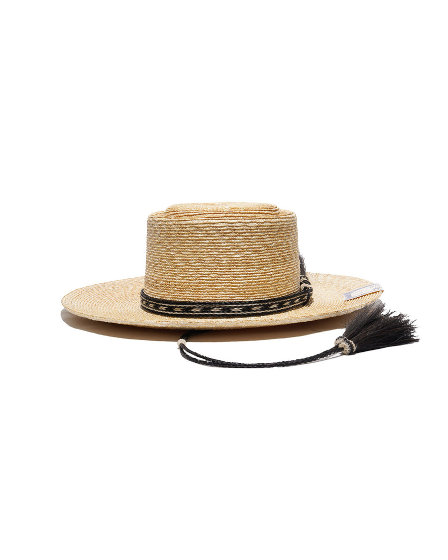 PORK PIE HAT - Natural
