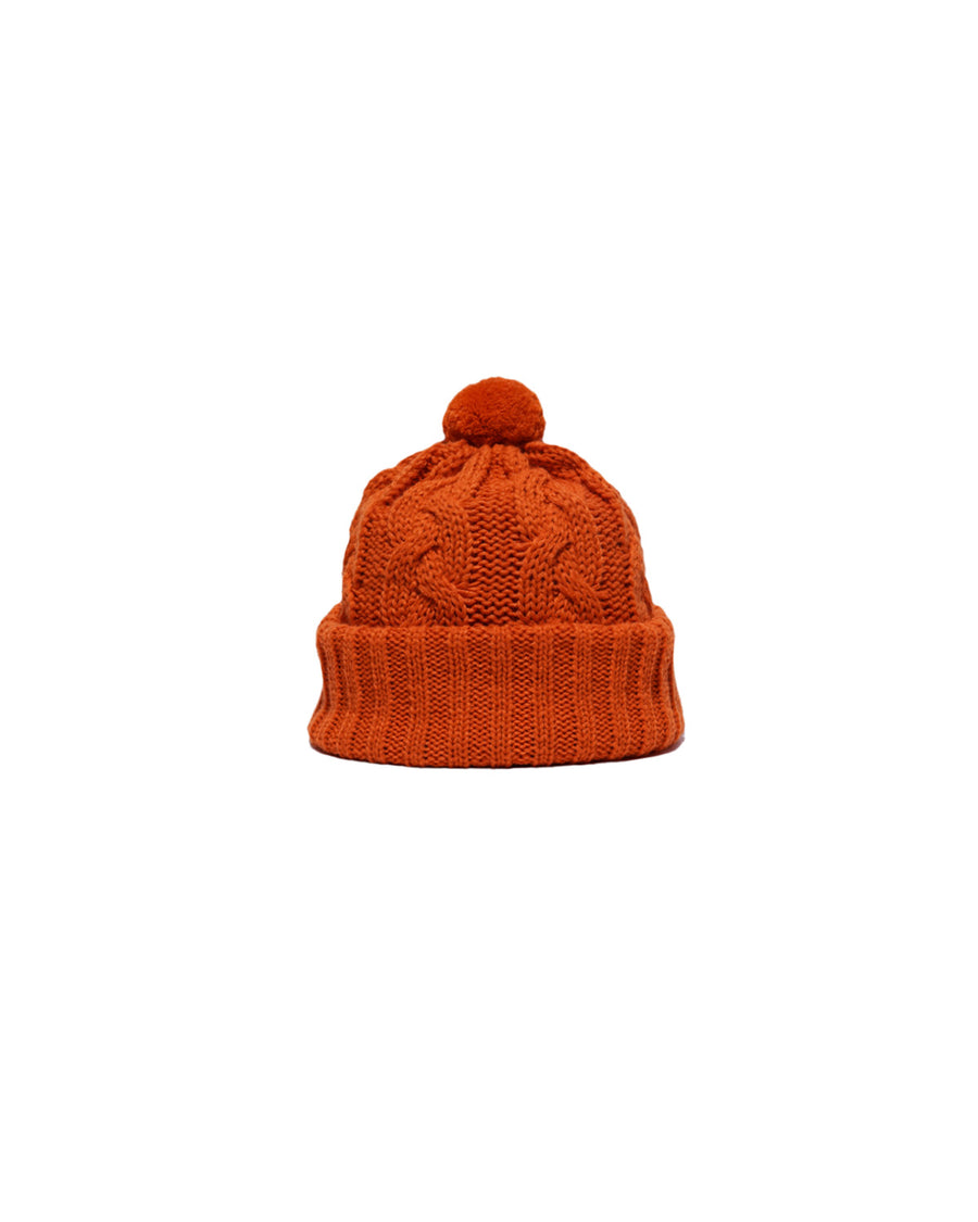 BIG CABLE KNIT - Orange