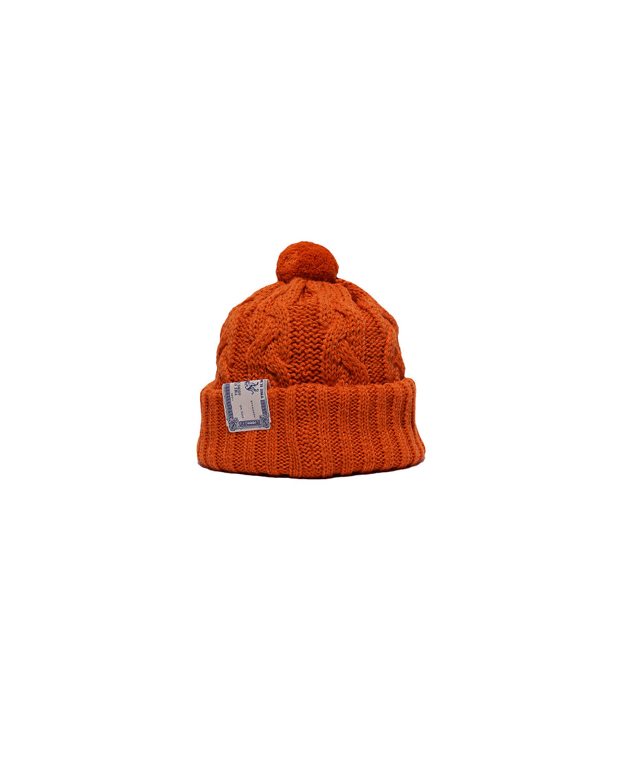 BIG CABLE KNIT - Orange