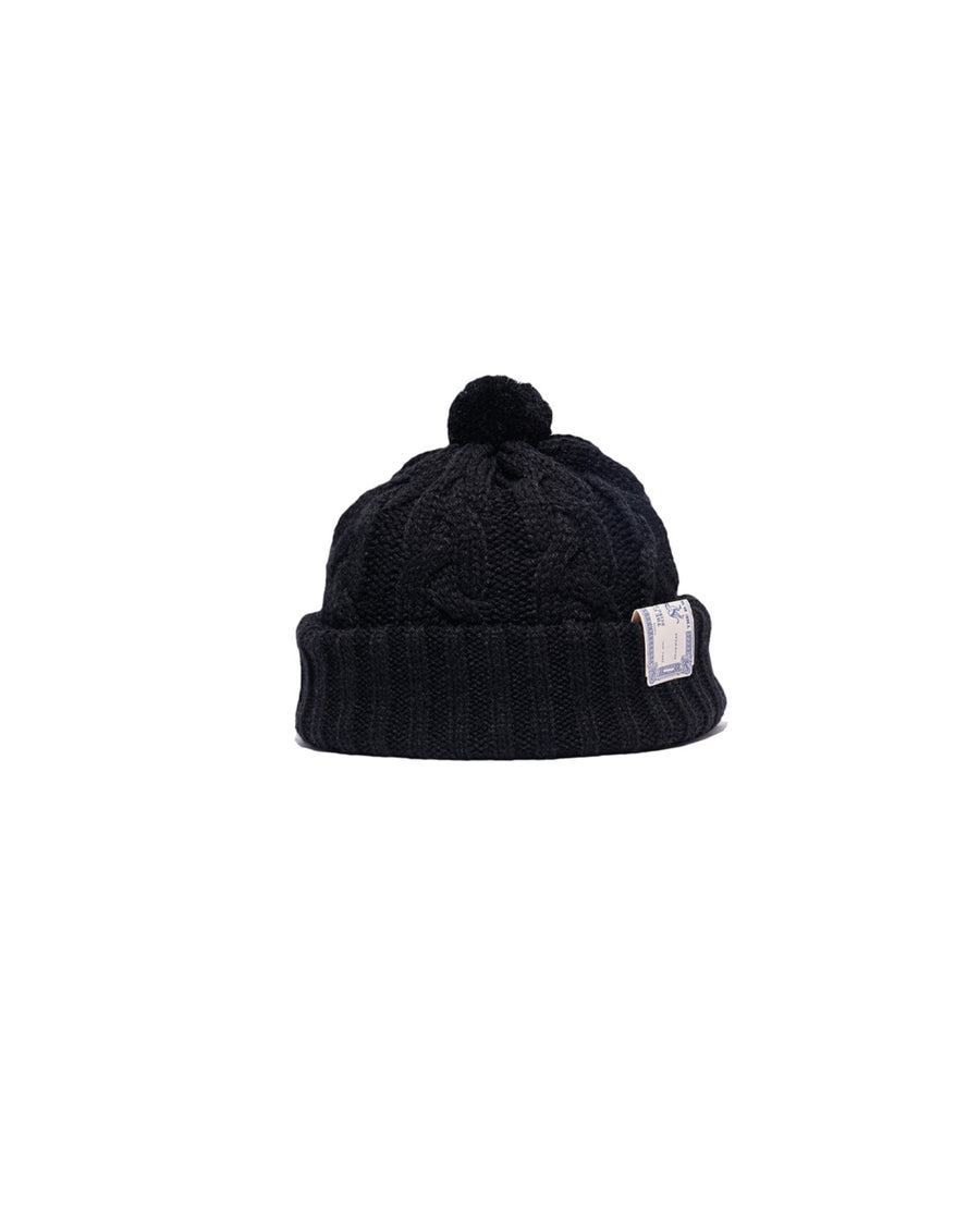 BIG CABLE KNIT - Black