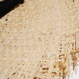 RAW EDGE RAFFIA HAT - Natural