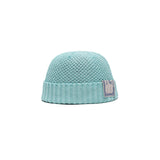 SEED STITCH KNIT CAP - Blue