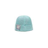 SEED STITCH KNIT CAP - Blue
