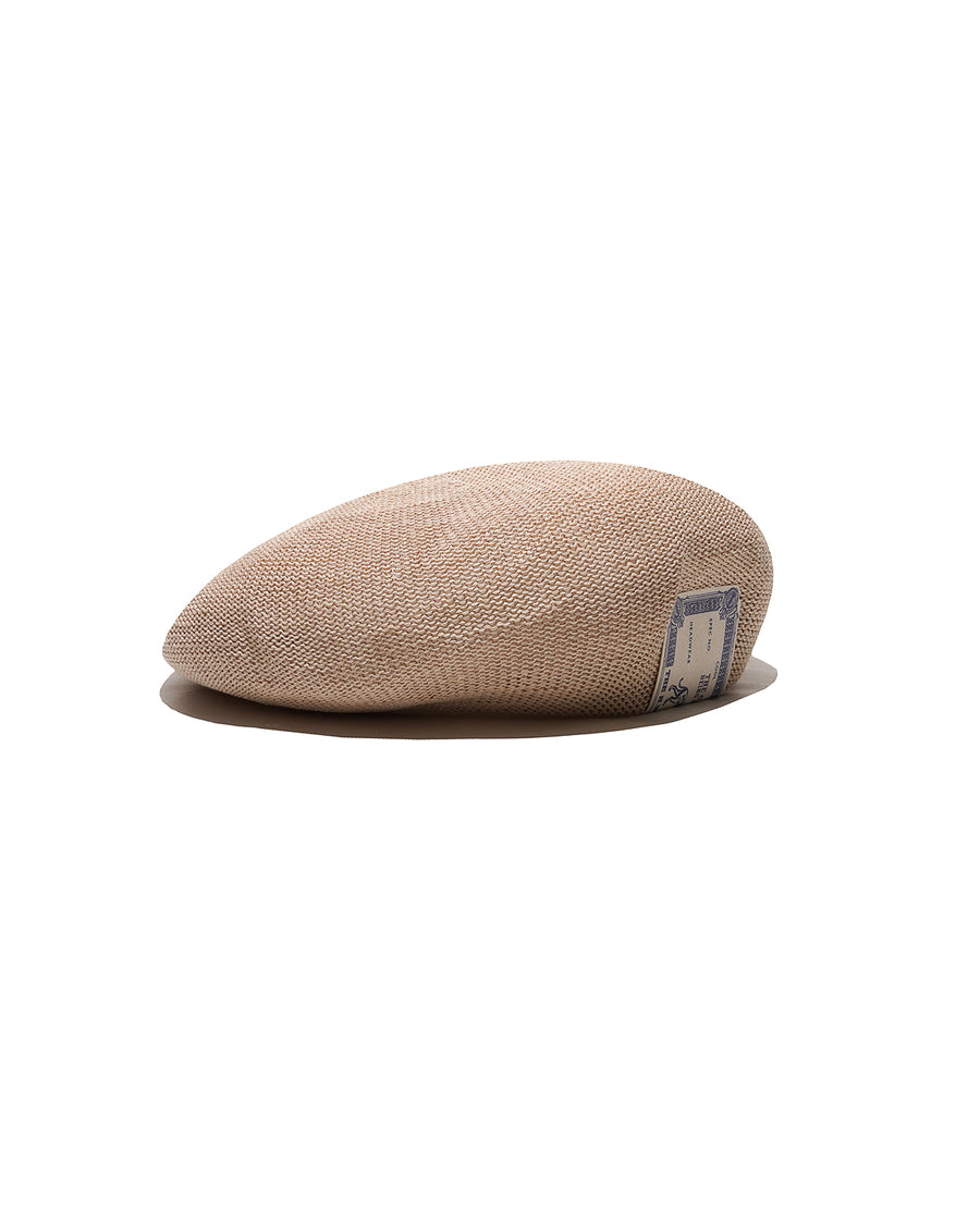 LOW CROWN KNIT BERET - Natural
