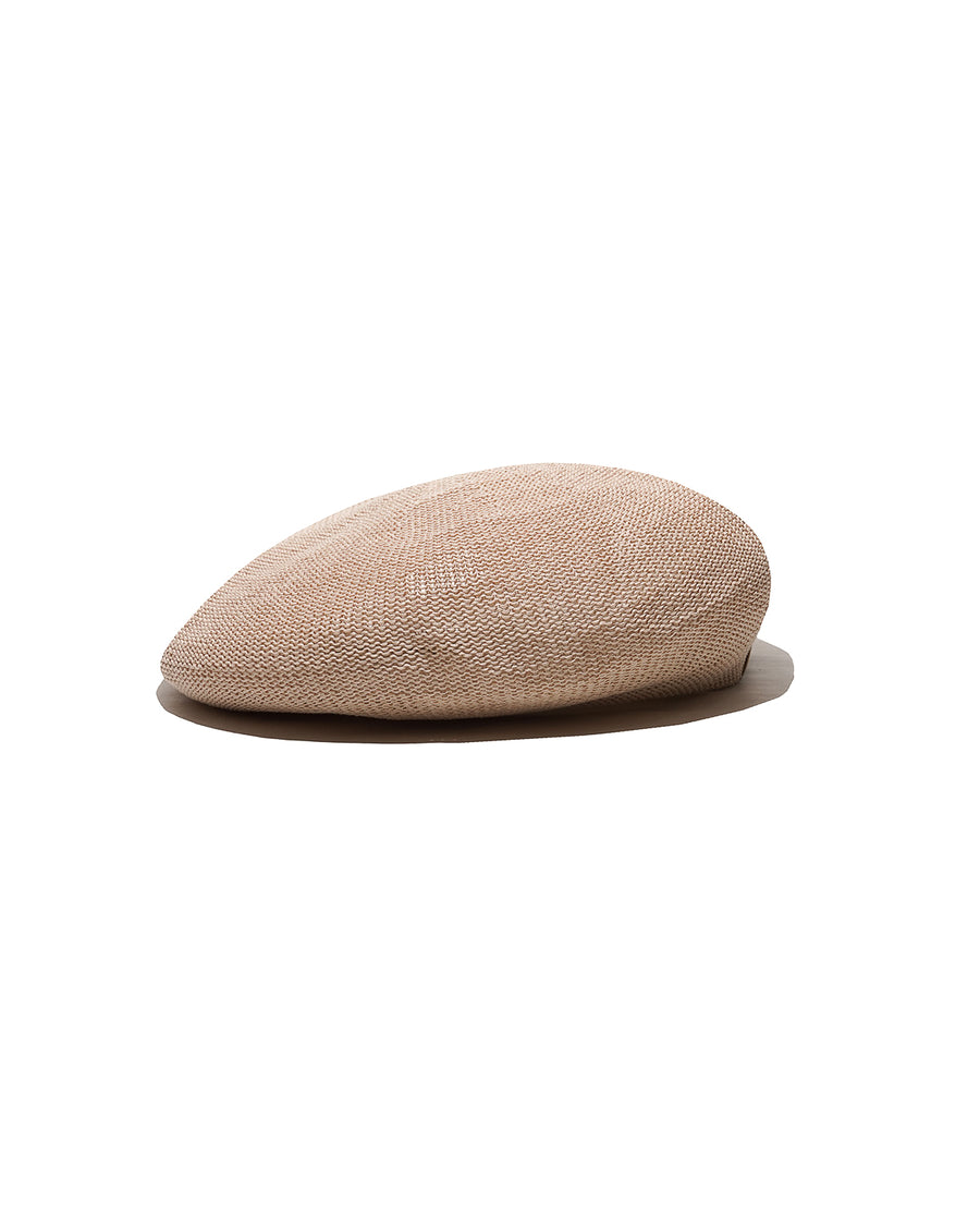 LOW CROWN KNIT BERET - Natural