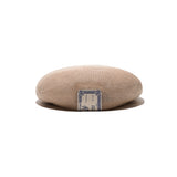 LOW CROWN KNIT BERET - Natural