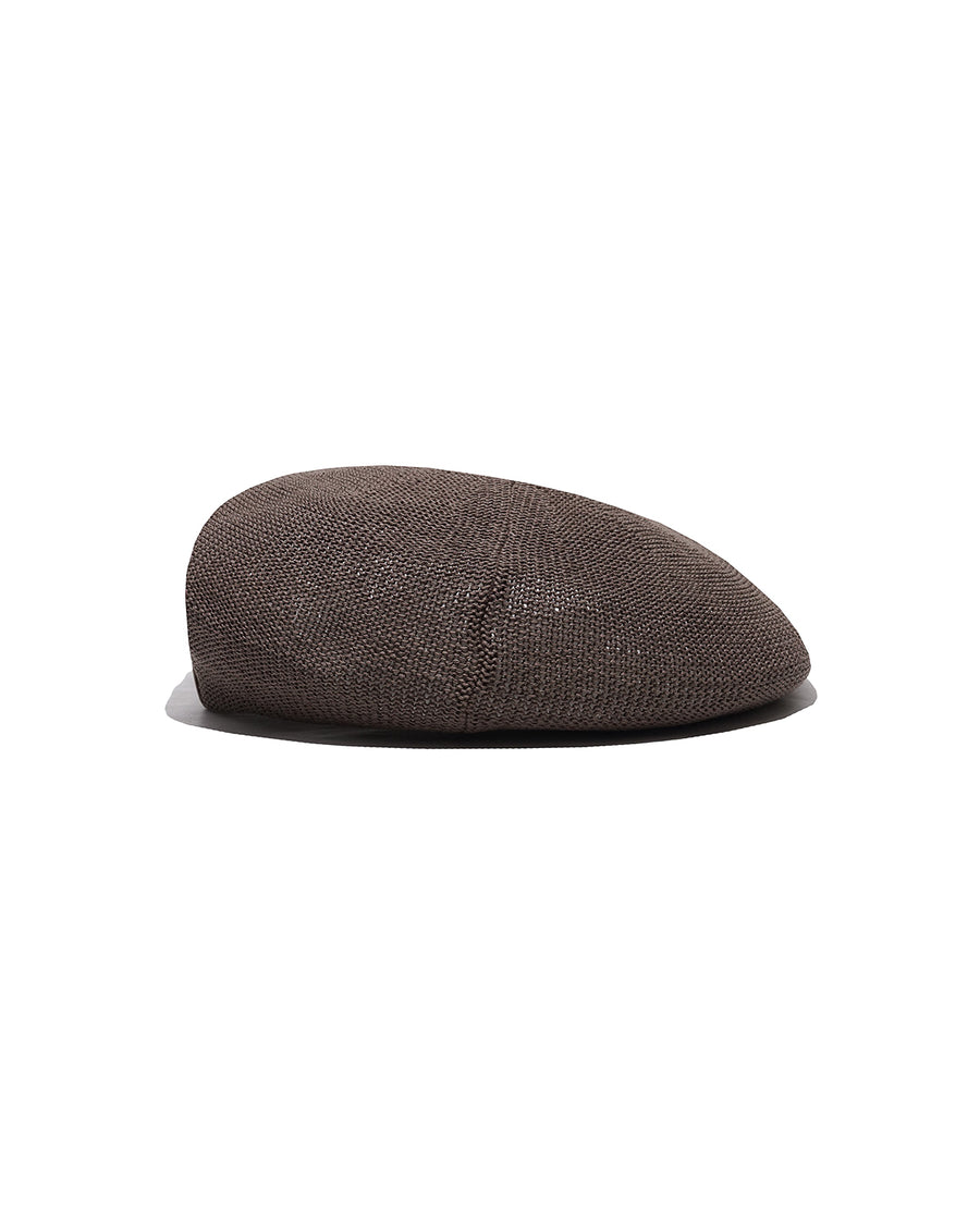 LOW CROWN KNIT BERET - Brown