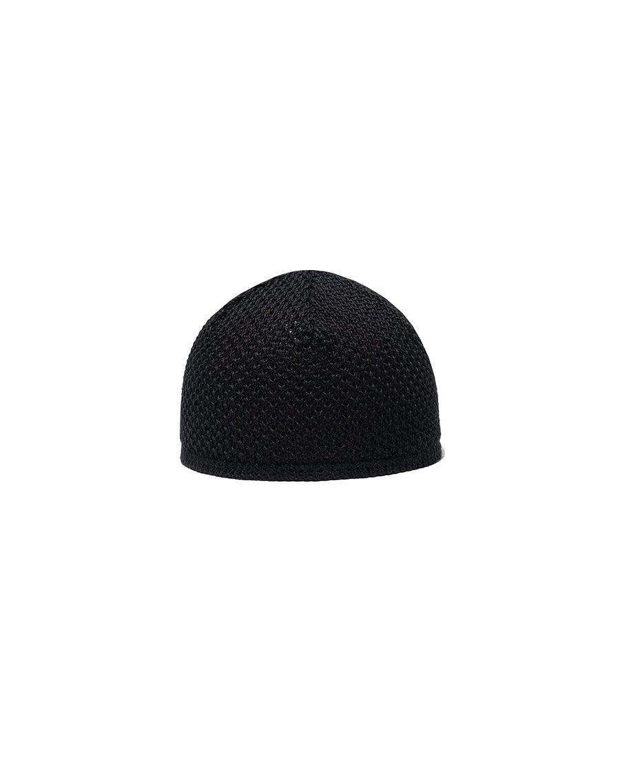 LINEN SINGLE WATCH CAP - Black