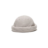 LINEN CANVAS ROLL CAP - Natural
