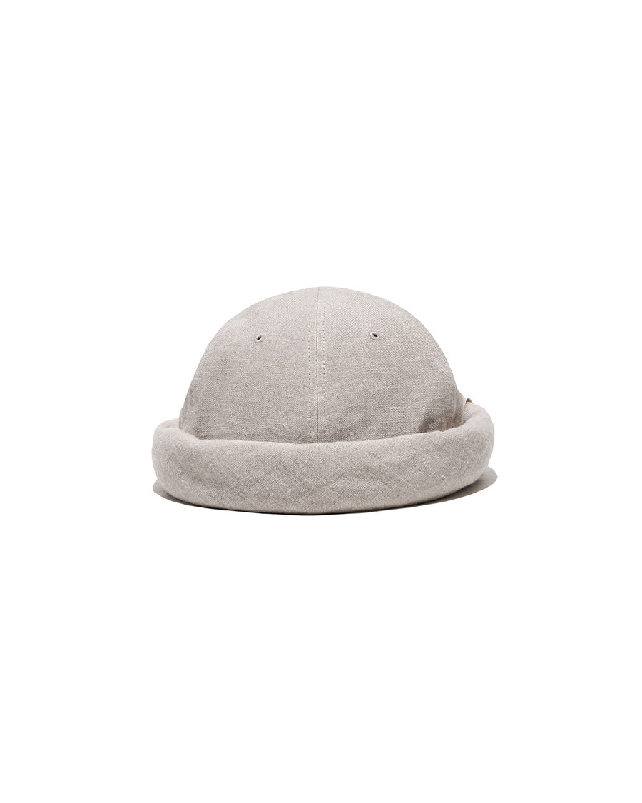 LINEN CANVAS ROLL CAP - Natural