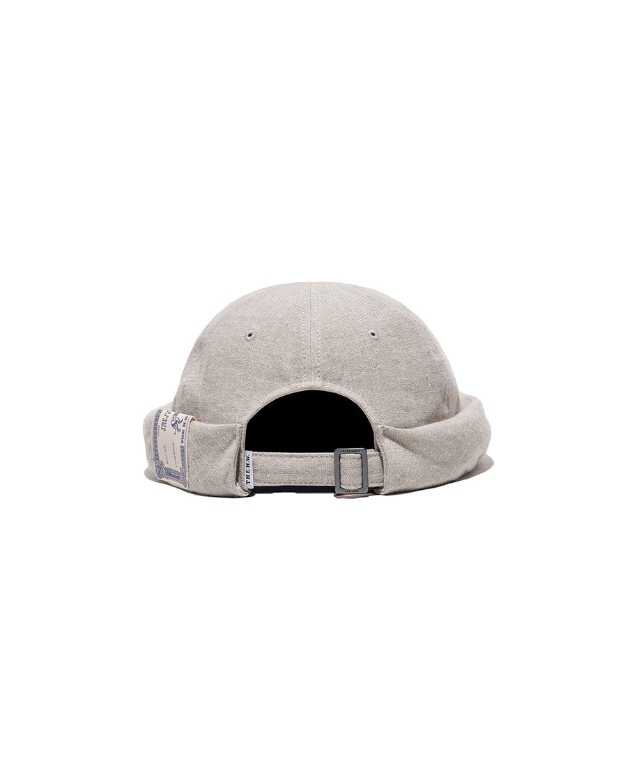 LINEN CANVAS ROLL CAP - Natural