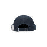 LINEN CANVAS ROLL CAP - Navy