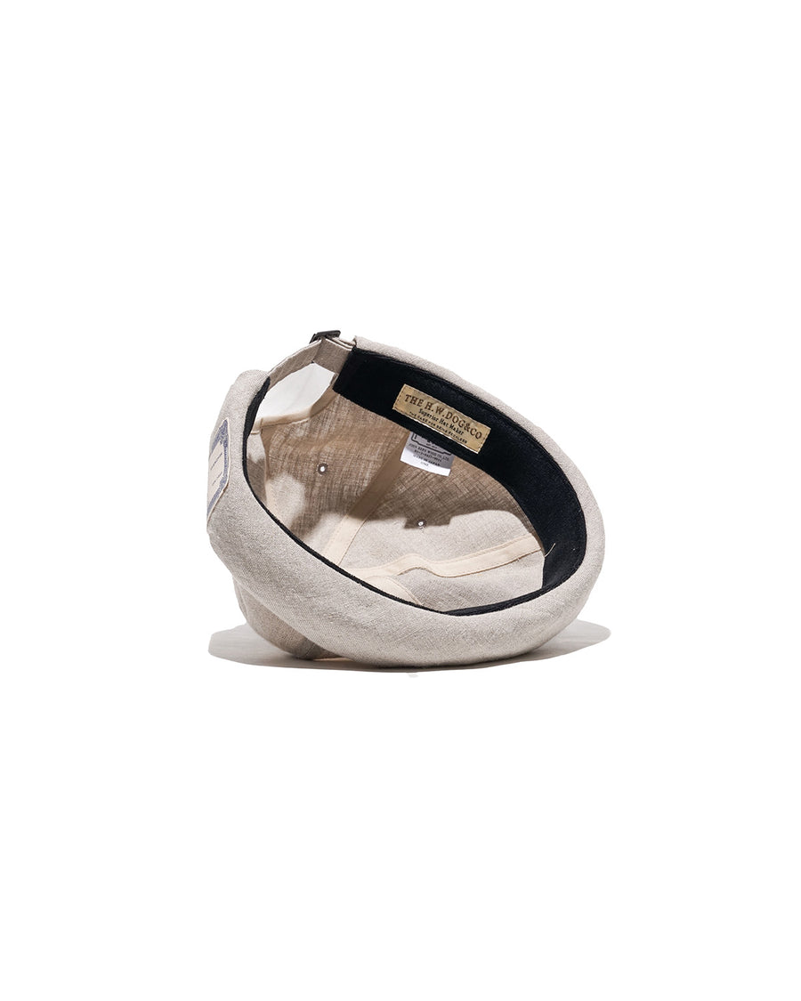 LINEN CANVAS ROLL CAP - Natural