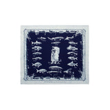 THE HWDOG&amp;CO. ORIGINAL BANDANA - Fish (Indigo 1)