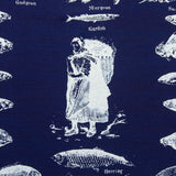 THE HWDOG&amp;CO. ORIGINAL BANDANA - Fish (Indigo 1)