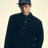 DENIM BIKERS CAP - Brown