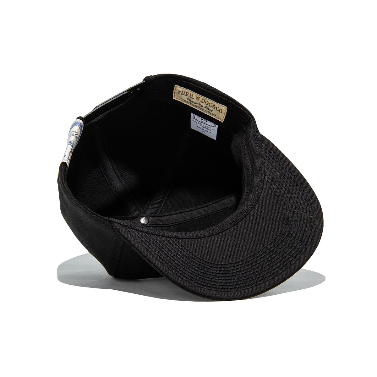 THE H.W DOG&CO バイカーズキャップ 黒 MOTOR CYCLE CAP - Black – THE H.W.DOG&CO.