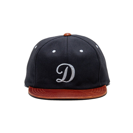 2 TONE LEATHER COTTON CAP - Navy – THE H.W.DOG&CO.
