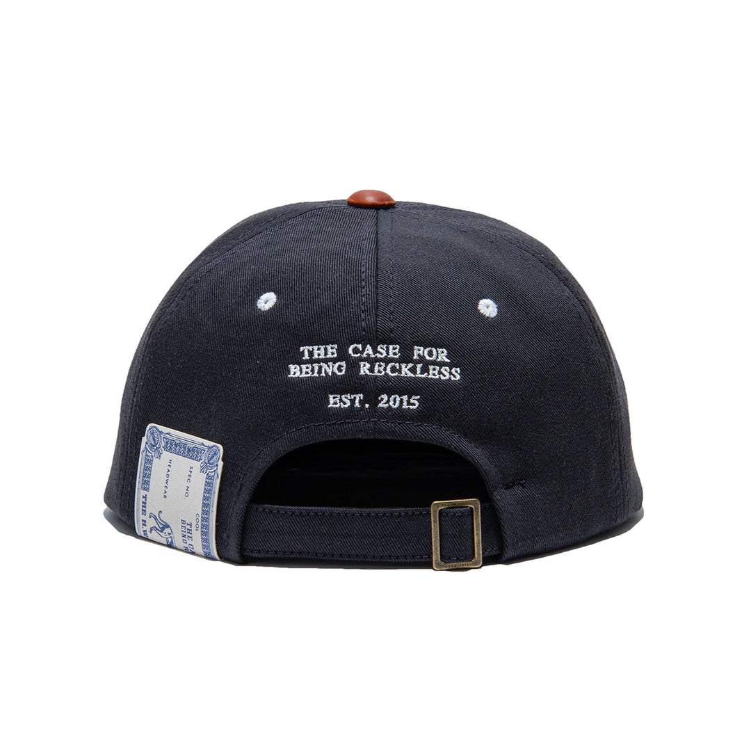2 TONE LEATHER COTTON CAP - Navy – THE H.W.DOG&CO.