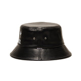 LEATHER HAT - 블랙