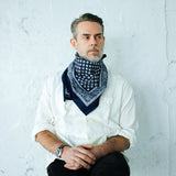 THE HWDOG&amp;CO. ORIGINAL BANDANA - Paisley (Indigo 3)