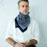 THE HWDOG&amp;CO. ORIGINAL BANDANA - Paisley (Indigo 3)