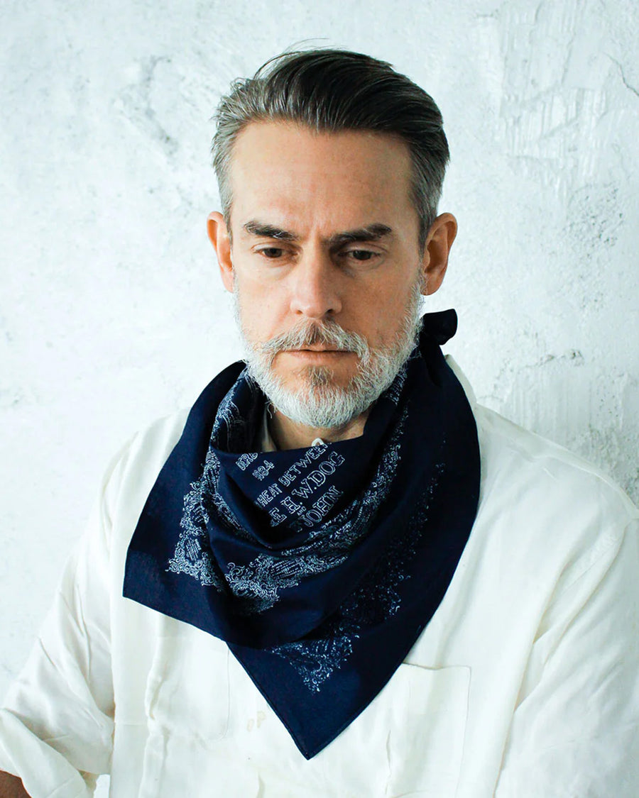 THE H.W.DOG&CO. ORIGINAL BANDANA - Horse (Indigo 2)
