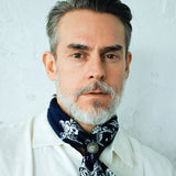 THE H.W.DOG&CO. ORIGINAL BANDANA - Ship (Indigo 4)